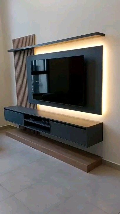 Rajora Wood Work on Reels | rajora_wood_work_7009073553 · Original audio Lcd Wall Design, Tv Cabinet Design Modern, Lcd Wall, Lcd Panel Design, Modern Tv Unit Designs, Tv Unit Design Modern, تصميم الطاولة, Wall Unit Designs, Home Makeovers