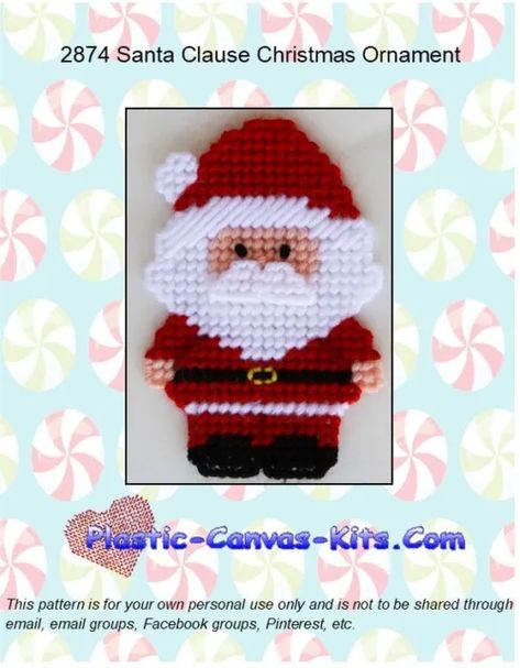 Free Plastic Canvas Patterns To Download, Christmas Plastic Canvas Patterns Free, Plastic Canvas Santa, Plastic Canvas Box Patterns, Penguin Christmas Ornaments, Canvas Ornaments, Archangel Prayers, Christmas Cuties, Plastic Craft