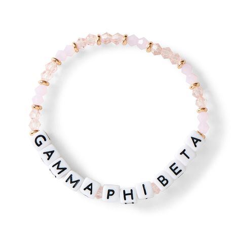 PRICES MAY VARY. REPRESENT & SUPPORT – A sorority family is a family unlike any other. Wear that on your sleeve (literally!) with our Gamma Phi Beta big and little bracelets sorority sisters are sure to love. Represent your sisterhood wherever you go and express your love and support. CLASSY ELEGANCE – The Gamma Phi Beta Name Bracelet is one of a kind when it comes to beauty, elegance, and sheer class. Glass and 18K gold plated beads work harmoniously together to form a sorority sister jewelry p Sorority Bracelets, Sorority Family, Little Gifts Sorority, Big Little Sorority, Sorority Colors, Sorority Jewelry, Glass Beaded Bracelet, Big Sister Gifts, Big Little Gifts