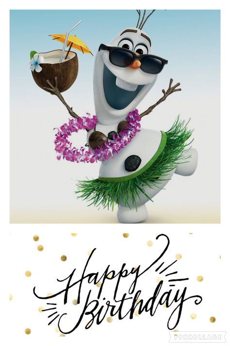 Happy Birthday Artwork, Happy Birthday Snowman, Funny Olaf Pictures, Olaf Winter Wallpaper, Disney Birthday Wishes, Happy Birthday Wishes Disney, Disney Birthday Meme Funny, Happy Birthday Disney, Olaf Birthday