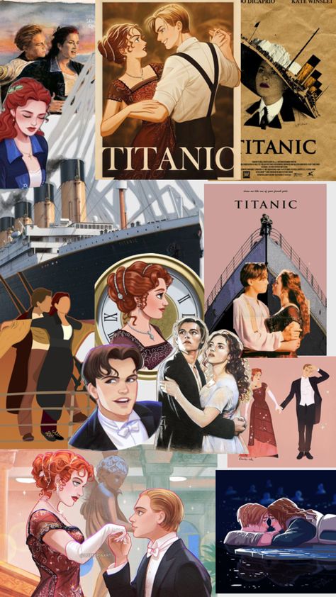 #titanic #pintrest #fanart Titanic Fanart, Titanic Poster, Titanic Art, Leo And Kate, Poster Wallpaper, Titanic, Fan Art, Quick Saves