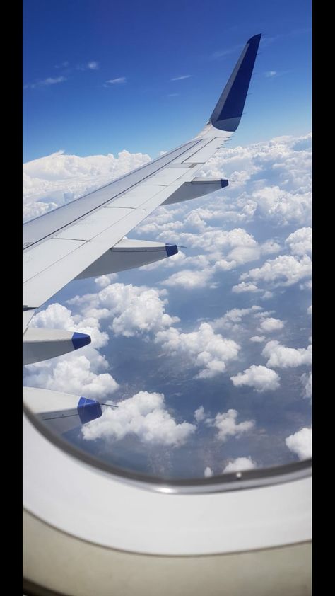 #airplane #india #indigo #clouds Indigo Flight Take Off Video, Indigo Plane Snap, Indigo Flight Aesthetic, Indigo Cabin Crew Aesthetic, Dehli India Snapchat, Indigo Flight Window View, Indigo Flight Snap, Airplane Snapchat, Airplane Snap