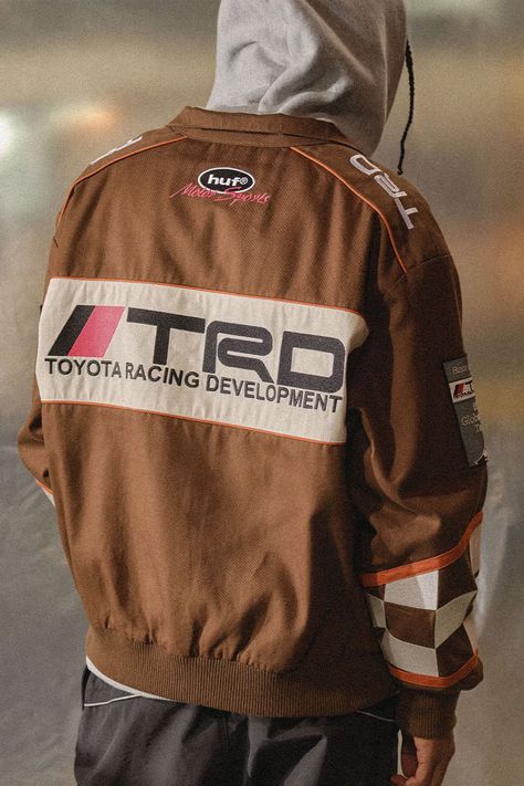 Car Clothing, Toyota Racing Development, Workwear Essentials, Concept Clothing, Brand Magazine, Racing Jacket, Patchwork Jacket, Next Fashion, Work Jackets