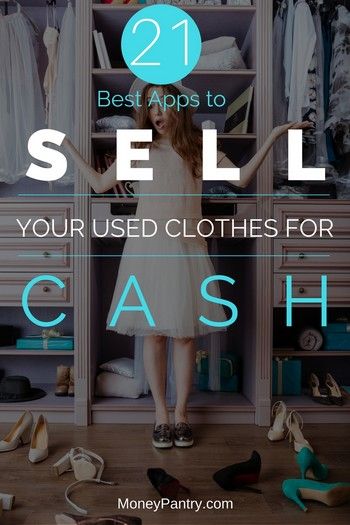 Closet full of unused clothes? Sell some of 'em with these apps for fast cash.... Yard Sale Hacks, Sell Clothes Online, Selling Used Clothes, Selling Clothes Online, Resale Clothing, Job Advice, Debt Free Living, Mo Money, Sell Your Stuff