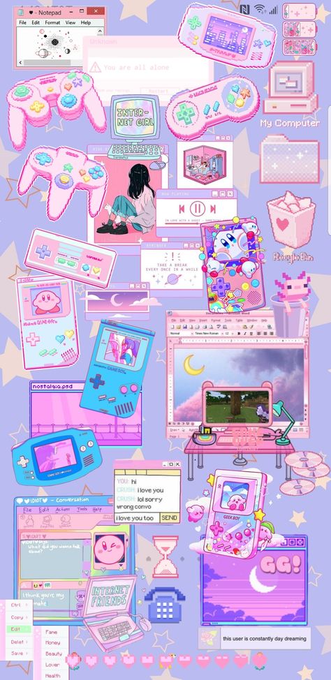 Samsung Galaxy Flip Wallpaper, Z Flip 5 Wallpaper, Z Flip Wallpaper, Galaxy Flip Wallpaper, Samsung Flip Wallpaper, 2000s Nostalgia Aesthetic, Flip Wallpaper, Gif Wallpapers, Kawaii Pastel Aesthetic