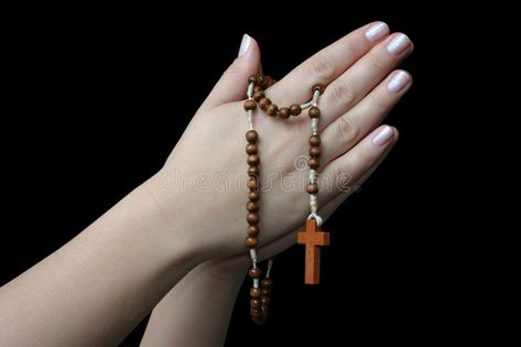 Female Praying Hands, Rosary Aesthetic, Hands With Rosary, Praying Hands With Rosary, Hands Background, Aesthetic Landscape, Hand Images, Praying Hands, Rosary