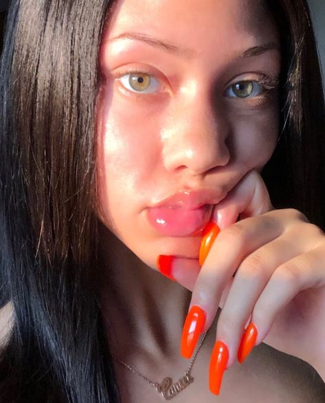 Kayla Bylon Kayla Bylon, Yasmeen Nicole, Honey Eyes, Hazel Green Eyes, Hazel Green, Nicole Brown, Skin Goals, Natural Glowy Makeup, Baby Nails