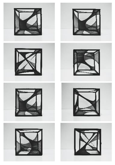 Experimental model "Flexible space within a rigid form" [ Umeå Univeristy of Architecture ] Flexibility Architecture, Flexible Architecture, Experimental Architecture, Conceptual Model, Concept Model, Arch Model, Flexible Space, Generative Design, Architecture Models