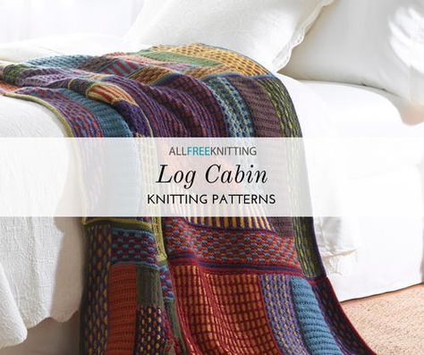 Log Cabin Knitting Patterns Log Cabin Blanket Knit, Log Cabin Knitting Pattern, Log Cabin Knitting, Log Cabin Knitted Blanket Pattern Free, Scrap Afghan, Sampler Afghan, Knit Afghan Patterns, Knit Dishcloth Pattern, Knitting Blocking