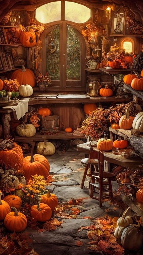 Aesthetic Thanksgiving, Autumn Cottage, Fall Wallpapers, Seasons Autumn, Thanksgiving Wallpaper, Fall Mood, Iphone Wallpaper Fall, Autumn Illustration, Autumn Magic