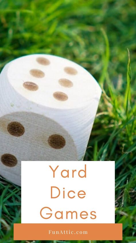 Party Games With Dice, Big Dice Games, Yard Dice Games, Dice Games For Adults, Yard Games For Adults, Backyard Get Together, Degree Party, Ice Breaker Games For Adults, Large Games