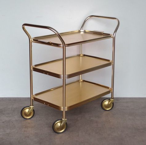 English Bar, Drink Trolley, Hostess Trolley, Gold Bar Cart, Tea Trolley, Serving Bar, Mid Century Minimalist, Bar Cart Styling, Porcelain Dog