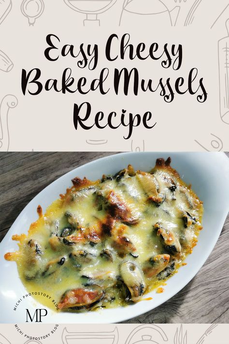 Sharing my easy cheesey baked mussels recipe. Baking mussels without shells. Cooked Mussel Meat Recipe, Mussels Without Shell Recipe, Shelled Mussels Recipe, Frozen Mussels Recipe, Baked Mussels Recipe, Mussel Meat Recipe, Baked Scallops Recipe, White Cream Sauce, Baked Mussels