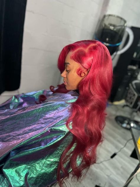 Valentines Day Wig Styles, Heart Wig Hairstyles, Valentines Hair Styles, Valentines Hairstyles Black Women, Valentine’s Day Hairstyles Black Women, Valentine’s Day Hair, Valentine Hairstyles, Frontal Styles, Colored Hairstyles