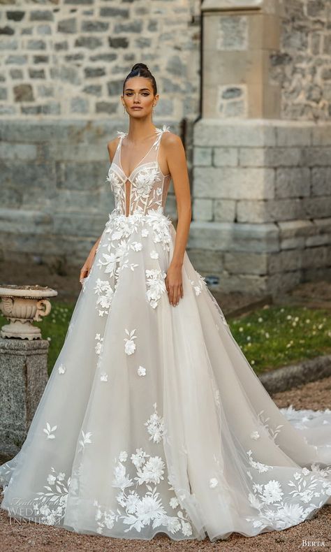 Bridal Dresses 2024 Trends, Wedding Dresses 2024 Bridal Collection, Spring 2024 Wedding, Dior Wedding Dresses, Wedding Gown Beach, Bridal 2024, Bridal 2023, Demetrios Bridal, A Line Ball Gown