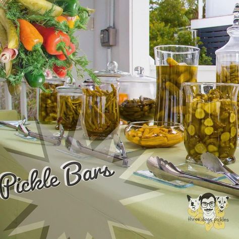 Wedding Pickle Bar, Pickle Bar Ideas, Pickle Bar Wedding, Pickle Bar, Coffee Bar Party, Peanuts Party, Creative Engagement Photo, Thing To Make, Reception Food