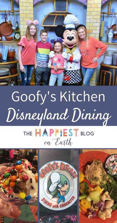 Goofys Kitchen Disneyland, Goofys Kitchen, Kitchen Character, Kitchen Rose Gold, Disneyland Character Dining, Disneyland With A Toddler, Disneyland Hacks, Universal Christmas, Disneyland Dining