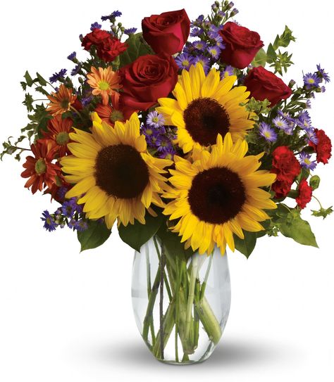 Pure Happiness... Jennifer Sunflowers And Roses, Thanksgiving Flowers, Prettiest Bouquet, Pep Talk, Sunflower Bouquets, Pure Happiness, Same Day Flower Delivery, Local Florist, Flowers Online