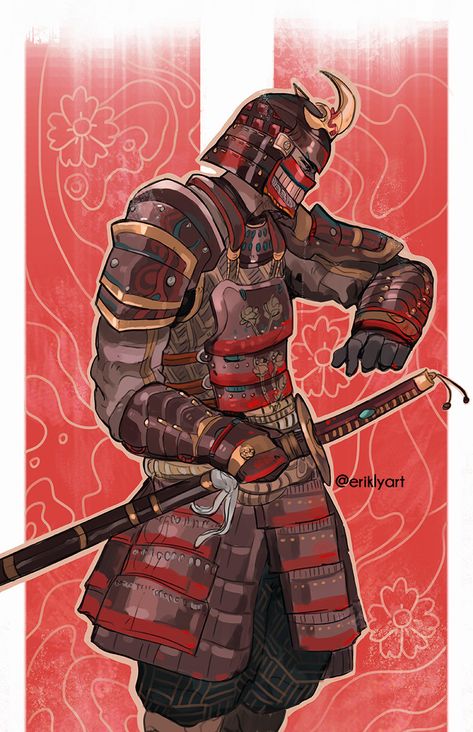 For Honor Samurai, For Honor Characters, Fantasy Samurai, Samurai Concept, Guerriero Samurai, Ronin Samurai, Samurai Tattoo Design, Samurai Anime, Samurai Artwork