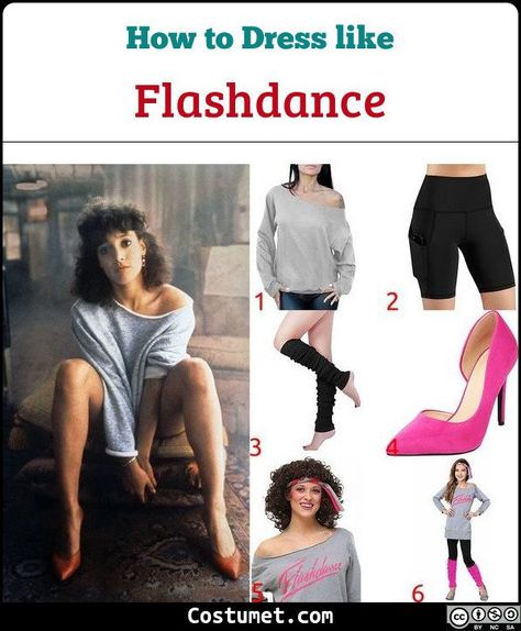 Flashdance Outfit, Flashdance Costume, Jean Capri Outfits, Quick Halloween Costumes Last Minute Men, Flashdance Movie, Iconic 80s Movies, Alex Owens, Party Style Outfit, Quick Halloween Costumes