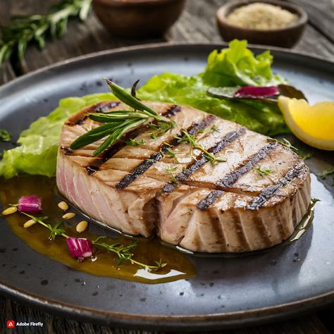 Cooking up Joy - Made with love: Grilled Tuna Steak: A Seaside Culinary Adventure Grilled Tuna Steak, Grilled Tuna Steaks, Tuna Steak, Grilled Tuna, Tuna Steaks, Food List, Grilled Vegetables, Fresh Salads, Food Lists