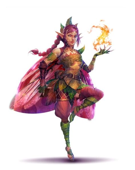 Female Half Elf Elemental Sorcerer - Pathfinder 2E PFRPG PFSRD DND D&D 3.5 4E 5E 5th ed d20 fantasy Dnd Archfey Art, Fairy Sorcerer Dnd, Eladrin Druid Female, Female Fairy Character Design, Dnd Sprite, Fairy 5e, D&d Fairy, Elemental Sorcerer, Dnd Fairy Character