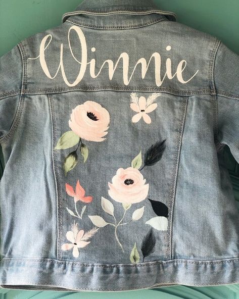 Custom Jean Jacket Ideas, Bespoke Denim, Jacket Painting, Customised Denim Jacket, Bespoke Jacket, Custom Jean Jacket, Kids Denim Jacket, Personalized Jacket, Custom Denim Jacket