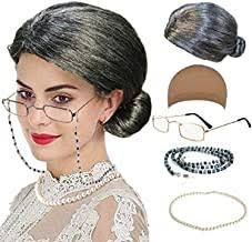 Old Lady Costume For Women, Granny Costume, Grandma Costume, Granny Glasses, Birthday 22, 70 Year Old Women, Old Lady Costume, Eyeglass Chain Holders, Teacher Halloween Costumes