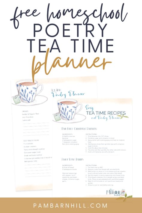 Poetry Tea Time Themes, Tea Time Ideas, Poetry Teatime, Poetry Time, Homeschool Electives, Poetry Tea, Classical Homeschool, Poetry Tea Time, Unit Studies Homeschool