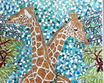 Mosaic Artwork Giraffe Mosaic Wall Art Mosaic Animal Art - Etsy Canada Giraffe Decor, Wall Mosaic, Mosaic Animals, Mosaic Art Projects, Cactus Wall Art, Custom Mosaic, Mosaic Artwork, Handmade Mosaic, Mosaic Decor