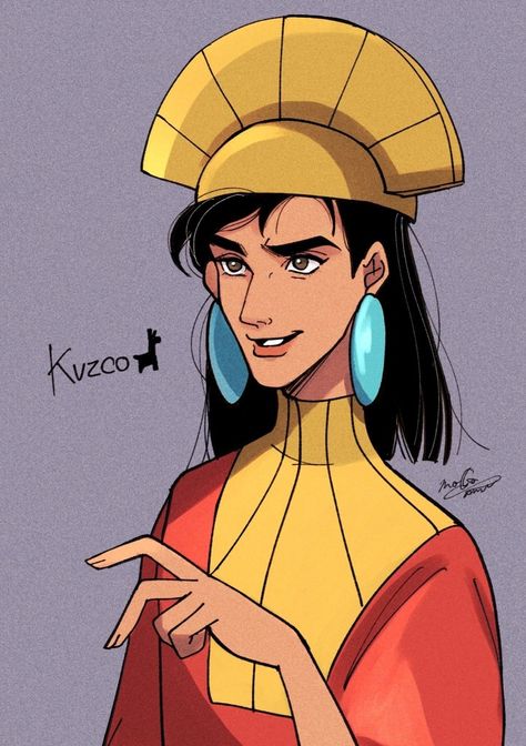 Emperor Kuzco Fanart, Kuzco X Pacha, The Emperor's New Groove Fanart, Emperors New Groove Fanart, Kuzco Fanart, Kronk Emperors New Groove, Kuzco Disney, Emperor Kuzco, Hiro Big Hero 6