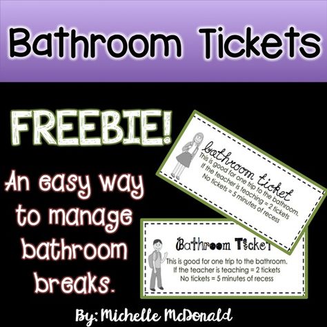 Quick video tip for managing bathroom breaks! Plus free download! Substitute Teaching, Teaching Career, Middle School Classroom, Back 2 School, Middle School Student, Teacher Style, School Classroom, Teacher Store, 3rd Grade