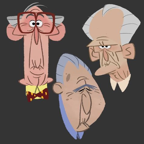 Old Farmer Character Design, Old People Cartoon Drawing, Cartoon Old People, Old Man Design, Evil Old Man Character Design, Old Man Character Design Concept Art, Crazy Old Man Character Design, Old Man Illustration Character Design, Old Man Cartoon Drawing