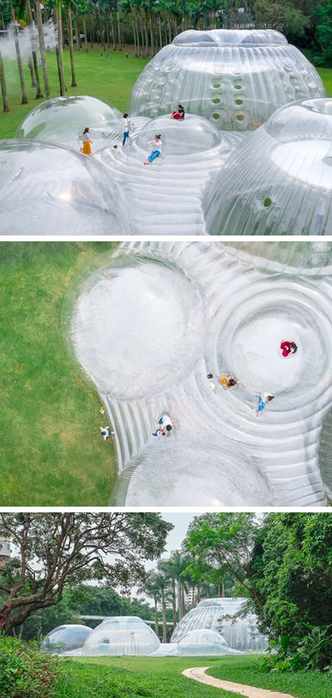 Pop Up Structure, Balloon Architecture, Inflatable Architecture, Inflatable Installation, Inflatable Structure, Festival Exhibition, Campari Soda, Flower Structure, Children Playground