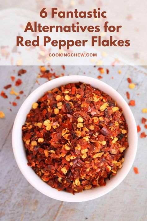 Are your crushed red pepper flakes MIA in your kitchen? CookingChew reveals six of the best subs you can rely on should these red pepper flakes flake on you! Red Pepper Flakes Recipes, Flake Recipes, Chili Soup, Habanero Peppers, Cooking 101, Chicken Food, Trending Recipes, Crushed Red Pepper Flakes, Crushed Red Pepper