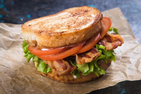 The Absolute Best Bread For BLT - Foods Guy Sourdough Blt Sandwich, The Best Blt Sandwiches, Best Bread For Blt Sandwich, Blt Tea Party Sandwiches, Best Blt Sandwich Recipes, Blt Sandwhich, Best Blt Sandwich, Grilled Blt, Salmon Blt