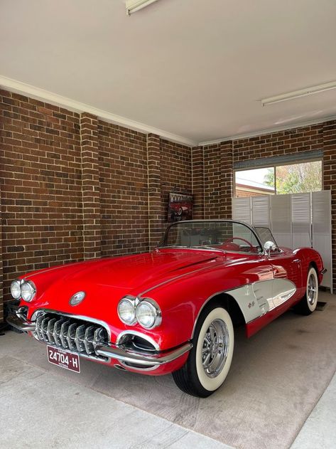 1960 Corvette, Red Convertible, Cars Drive, Forever Red, Corvette Convertible, Sweet Cars, American Cars, Dream Garage, Outdoor Fun