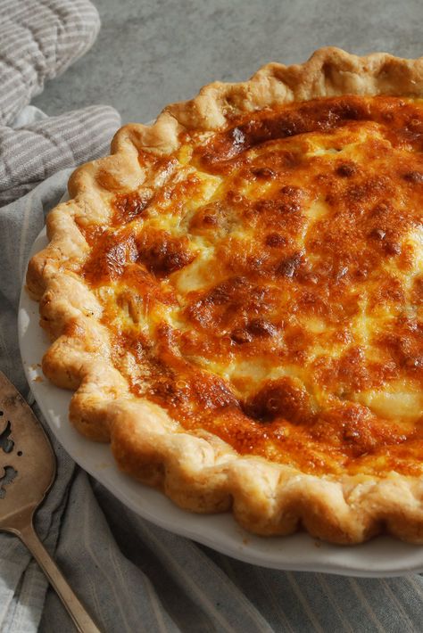 Quiche Lorraine Quiche Lorraine Recipe, Flaky Pie Crust, Tart Pan, Nyt Cooking, Egg Dish, Quiche Recipes, Bacon Recipes, Betty Crocker, Classic Food