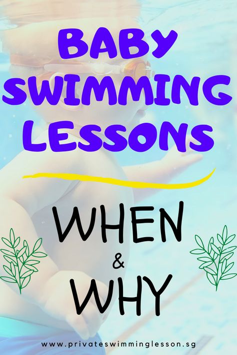 When is the right age for my baby to start swimming lessons? Why should my baby learn to swim early? Read on to find out more! #swimming #childrenswimming #babyswimming #health #privateswimming #parenting Teach Baby To Swim, Toddler Swimming Lessons, Teach Kids To Swim, Learn Swimming, Baby Swimming Lessons, Swimming Drills, Swimming Benefits, Swimming World, Swimming Classes