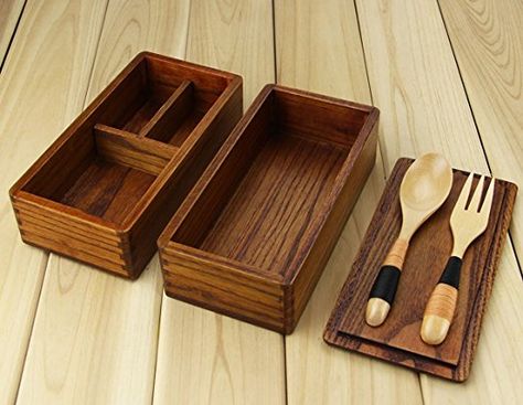 Amazon.com: Lunch boxes, Aoosy Japanese Traditional Natural Wooden Lunch box Square Women's Men's Wood Bento Box with Wooden Spoon Fork): Kitchen & Dining Wooden Bento, Japanese Sandwich, Kotak Bento, Sushi Kit, Sandwich Container, Fruit Sandwich, Japanese Bento Box, Lunch Box Bento, Cute Bento