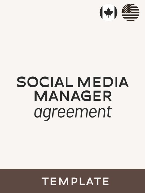 Who is This Social Media Manager Bundle For: This Social Media Manager Bundle is for you if you run a social media management or ads management business or agency. In your industry, the only constant is change! This is why it's so important that you and your clients are clients are clear from the start as to what services are (and aren't!) part of your fee, expectations for growth and so much more! This Bundle includes the Social Media Manager Agreement, Independent Contractor Agreement, Non-Dis Social Media Manager Contract, Ads Manager, Mail Icon, Non Disclosure Agreement, Snapchat Icon, Circle Outline, Independent Contractor, Social Media Marketing Agency, Social Media Services