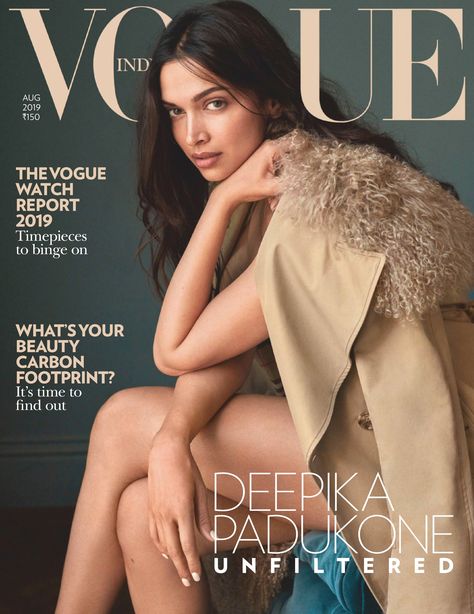 Vogue India, Deepika Padukone, Magazine Cover, A Woman, Vogue, India, Magazine