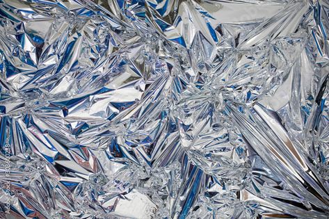 Stock Image: Decoration background of metal crumpled foil, shiny silver surface Decoration Background, Silver Background, Silver Foil, Sound Proofing, Aluminum Foil, Shiny Silver, Still Image, Gold Foil, Metallic Silver