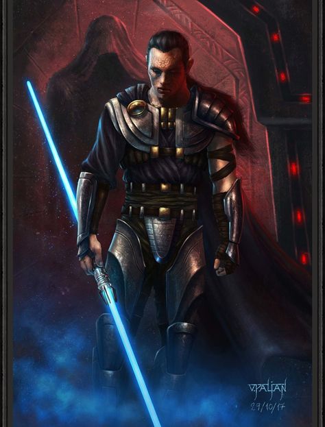 Exar Kun - By: BillyMD Sith Emperor, Sith Lord Art, Exar Kun Lightsaber, Darth Starkiller Sith Lord, Fantasy Sith Lord, The Acolyte Sith Lord, Jedi Art, Star Wars The Old, Star Wars Sith