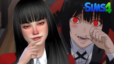 Kakegurui Sims 4 Cc, Sims 4 Cc Kakegurui, Los Sims 4, Sims 4 Traits, Sims 4 Anime, Yumeko Jabami, Los Sims, Cc Sims, Naruto Girls