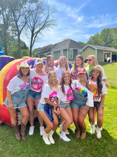 Girl friend group college Spray Paint Shirts, Paint Tshirt, Spray Paint Shirt, Painted Tshirt, Beer Olympics, Paint Shirt, Beer Olympic, Bar Crawl, Tshirt Painting