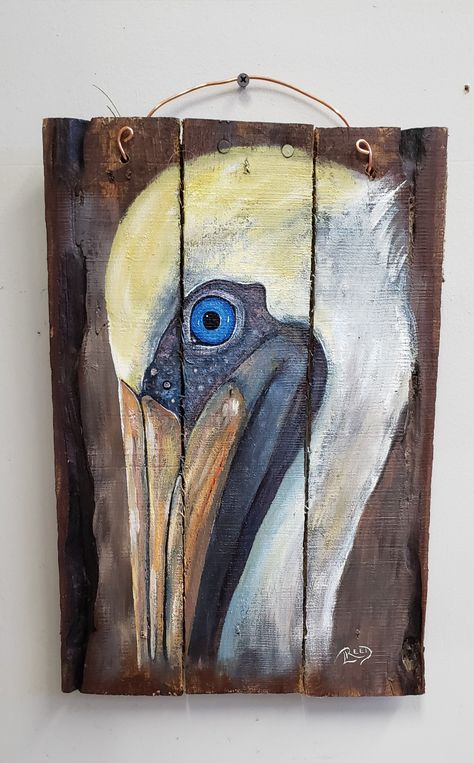 How To Paint A Pelican, Brown Pelican Drawing, Beach Art Projects, Acrylic Paintings Of Pelicans, Abstract Pelican Painting, Pelican Drawing, Abstract Pelican Art, Seed Pods Art, Pelican Art