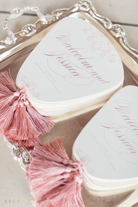 Wedding Favours Luxury, Wedding Ceremony Ideas, Wedding Souvenir, Wedding Program Fans, Wedding Ceremony Programs, Boda Mexicana, Wedding Fans, Luxury Wedding Venues, Ceremony Programs