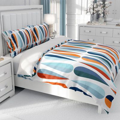 When you are trying to find the most stylish way to protect your duvet, look no further. Printed and shipped from the USA and created with sublimation dyes. Not only will this duvet cover look great, but it will also provide you super soft, smooth to the touch, comfort. Cleaning is as easy as unzipping the hidden zipper and putting it in your washing machine, no bleach, cold water and tumble dry on low. Don't worry, it won't fade and the print will look as good as the day you opened it. | Corrig Paisley Duvet, Modern Comforter, Queen Duvet Cover, Twin Comforter, Wayfair Furniture, Unique Beds, Queen Comforter, Duvet Covers Twin, King Comforter