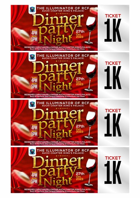 Ticket design for dinner night Dinner Ticket Design, Food Ticket Design, Dinner Night Flyer Design, Social Advertising Design, Social Advertising, Flyers Design, Social Media Branding Design, Photo Collage Design, Dinner Night